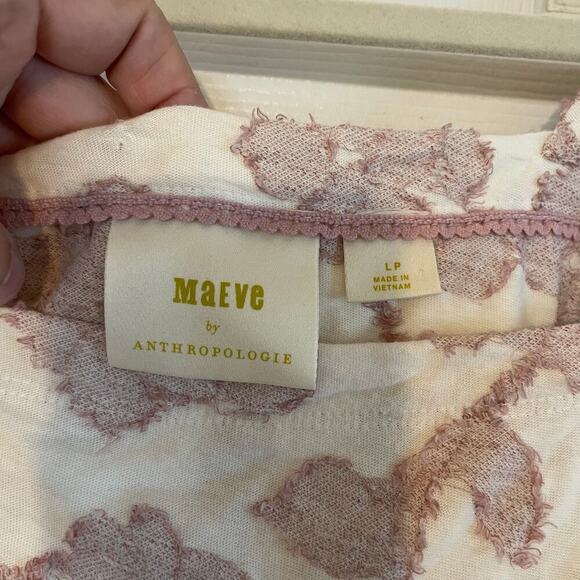 Maeve by Anthropologie Batia Textured Babydoll Top size LP - Picture 3 of 14